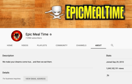 Epic Meal Time YouTube channel